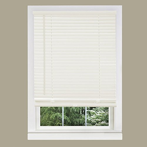 Achim Home Furnishings 1-Inch Wide Window Blinds, 33 by 64-Inch, White