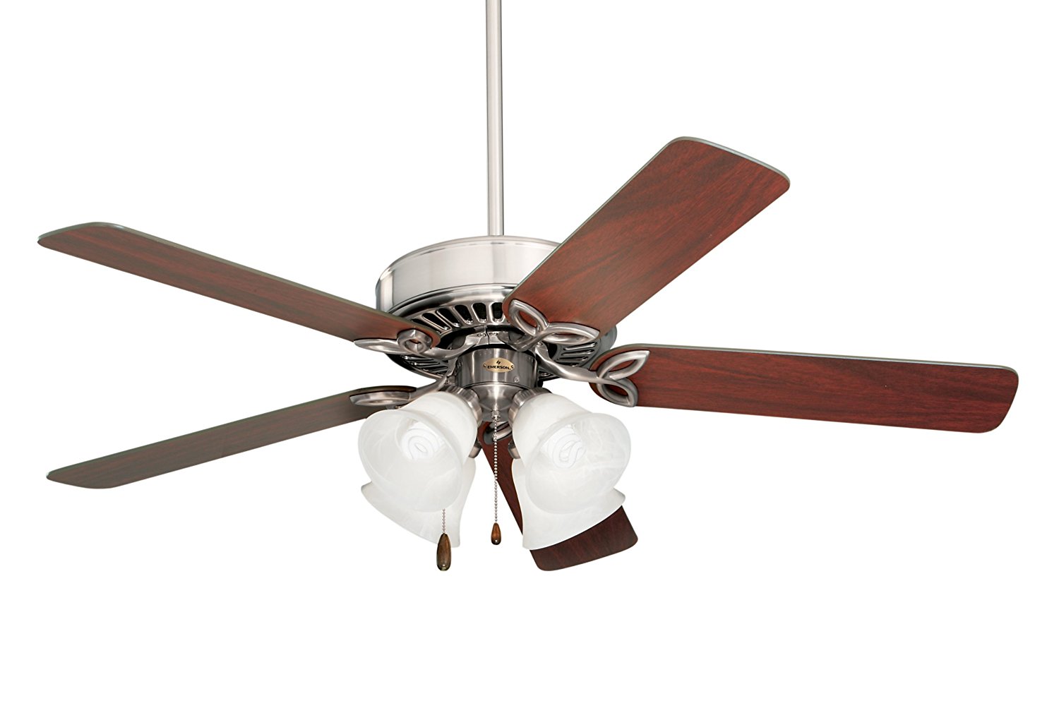 Emerson Ceiling Fans CF711BS Pro Series II Indoor Ceiling Fan With Light, 50-Inch Blades, Brushed Steel Finish