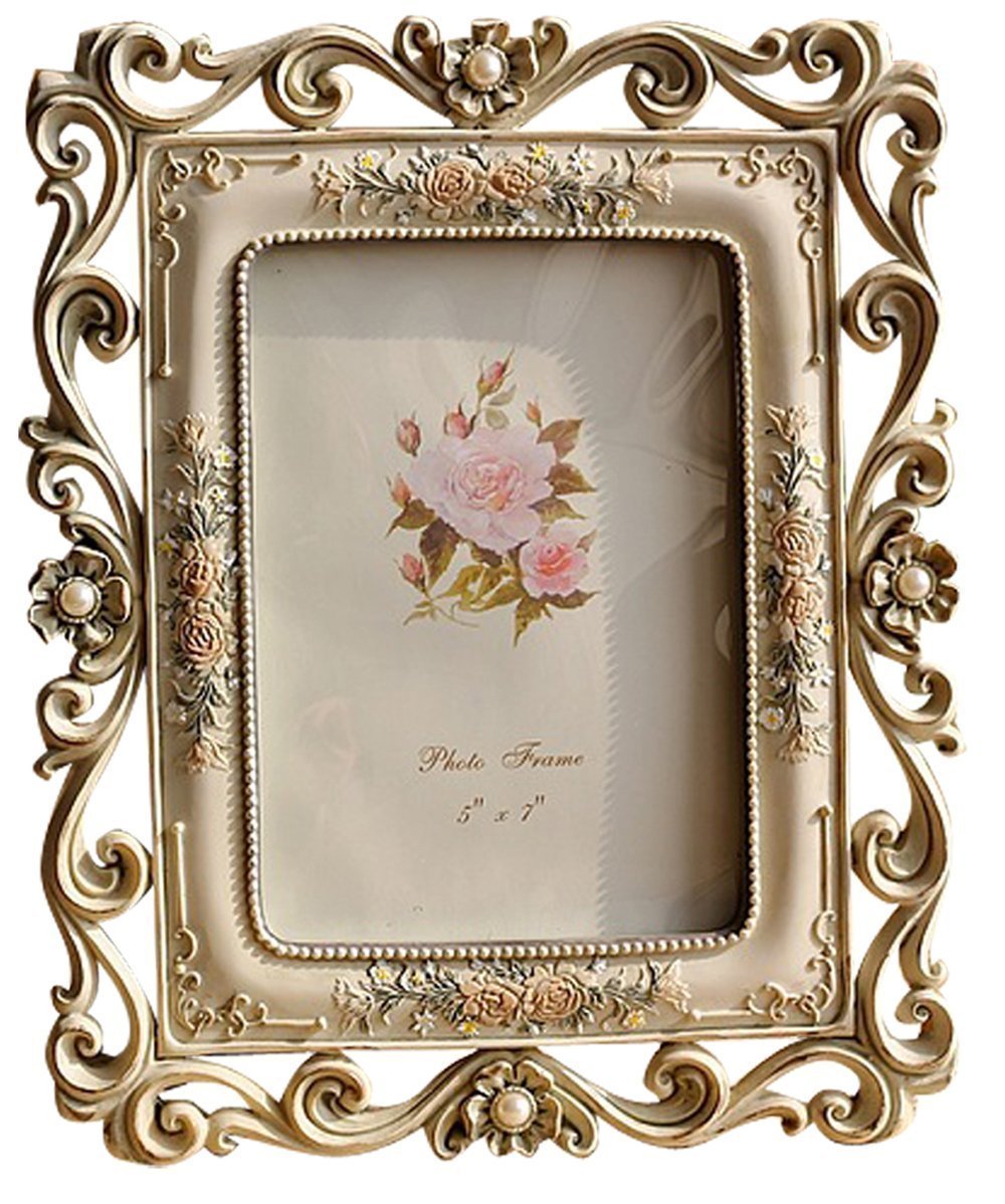 Gift Garden Vintage Picture Frame 5 by 7 -Inch Hollow up for Photo 5x7