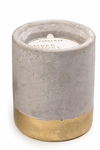 Paddywax Urban Collection Soy Wax Candle In Concrete Pot, Amber & Smoke