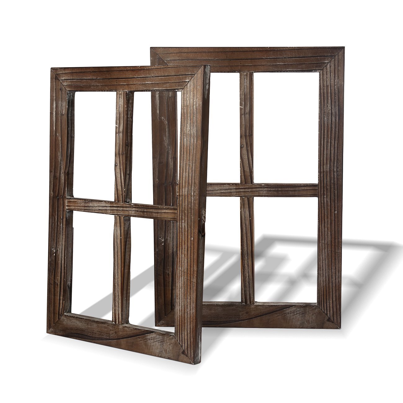 Cade Old Rustic Window Barnwood Frames -Decoration for Home or Outdoor, Not for Pictures (2, 11X15.8 inch)