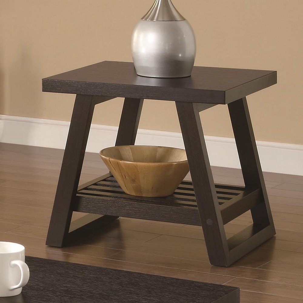 Coaster Home Furnishings 701867 Casual End Table, Cappuccino