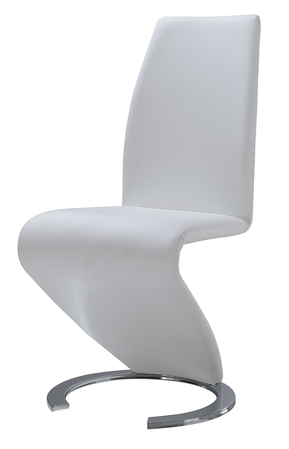 Global Furniture Dining Chair, White PU