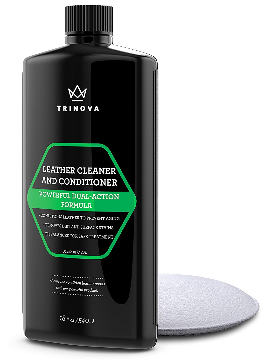 TriNova Leather Conditioner and Cleaner, 18 oz / 540 ml