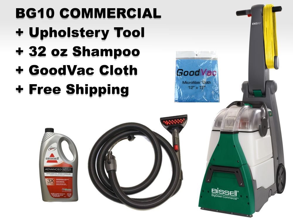 Bissell BG10 Big Green Deep Cleaning Machine with Attachment Hose - 11"W, 10-1/2"W Cleaning Path