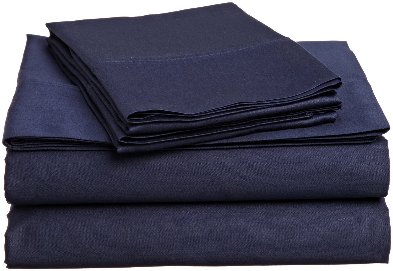 COLLEGE DORM MICROFIBER TWIN EXTRA LONG 3 Pc SHEET SET - NAVY BLUE