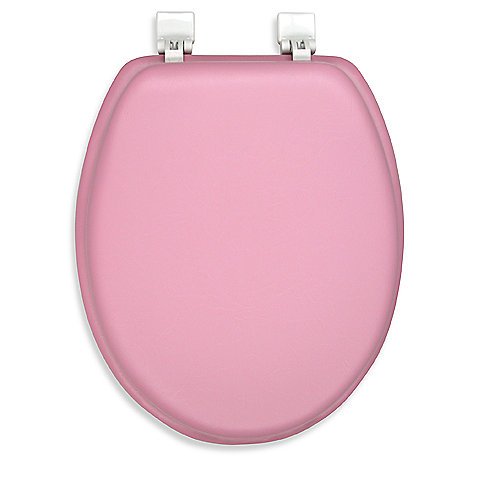 Ginsey Cushioned Elongated Toilet Seat in Pink