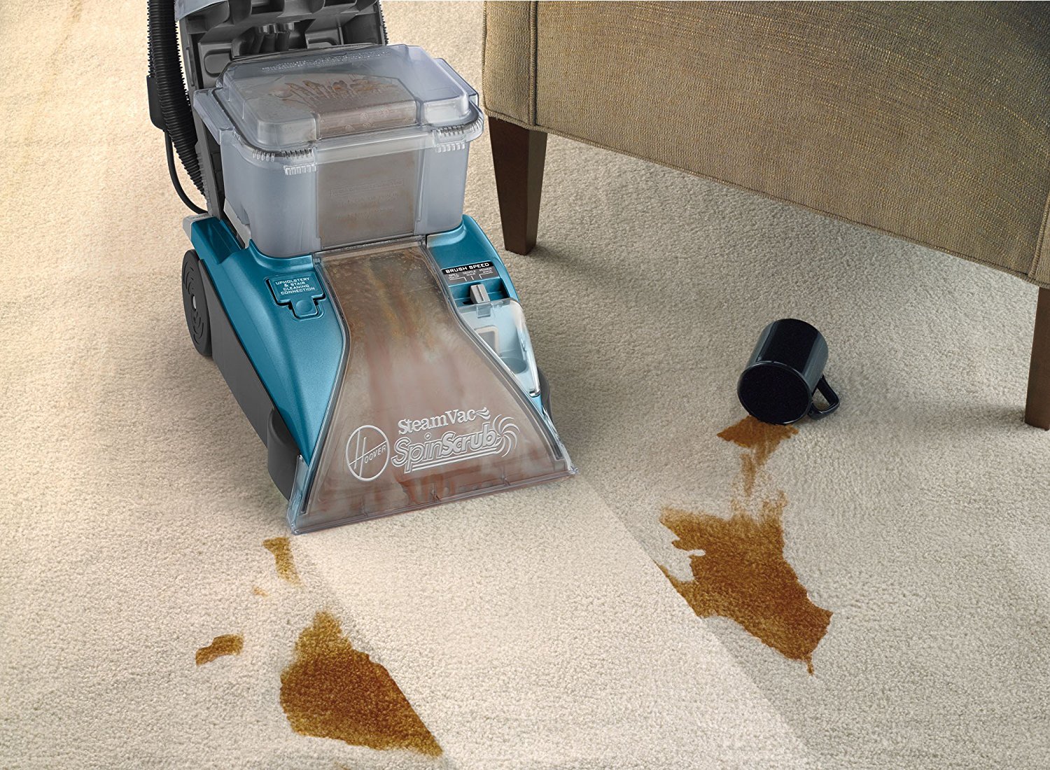 Hoover Carpet Cleaner SteamVac with Clean Surge Carpet Cleaner Machine F5914900