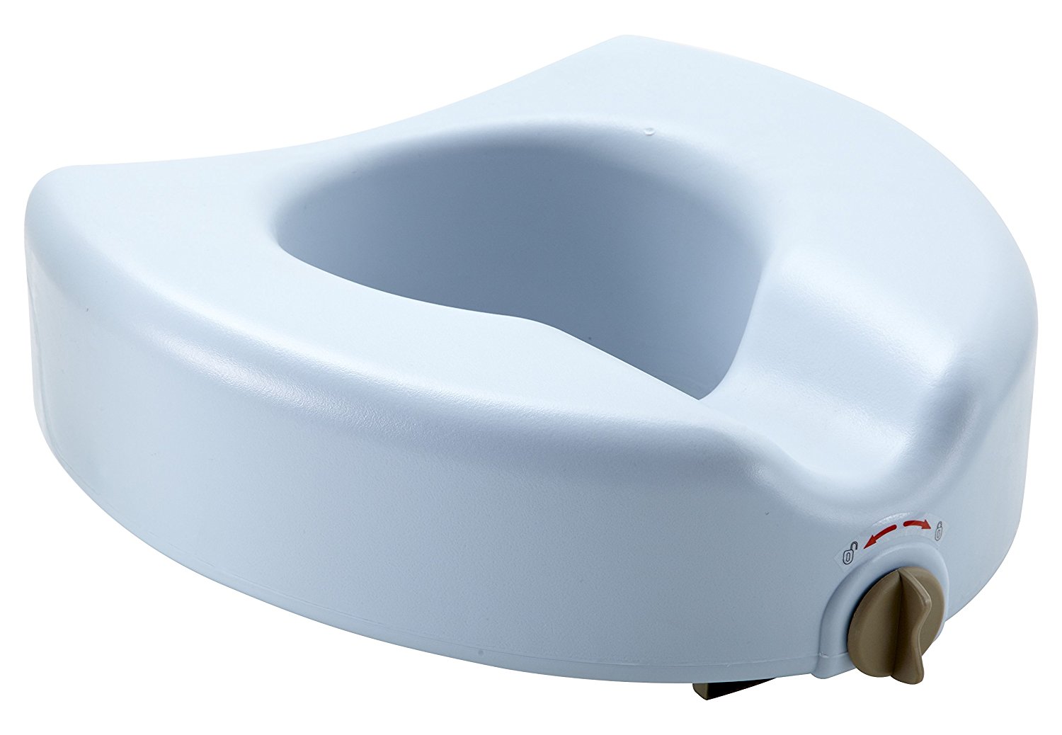 Medline Locking Elevated Toilet Seat without Arms, Microban