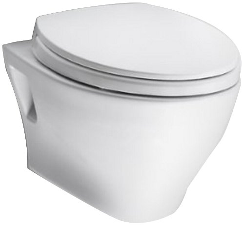 TOTO CT418F#01 Aquia Wall-Hung Dual-Flush Toilet Bowl, Cotton White