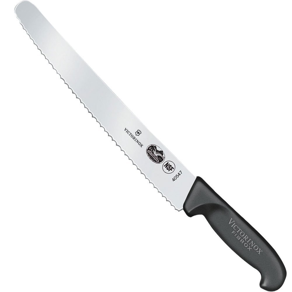Victorinox 47547 10 1/4" Wavy Edge Bread Knife with Fibrox Handle