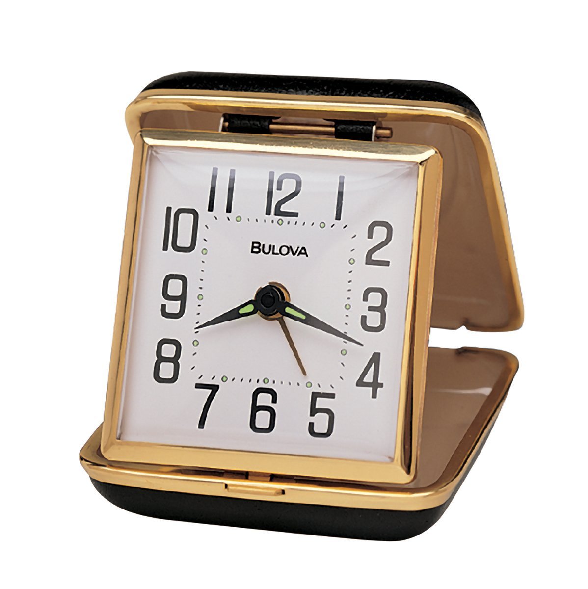 Bulova B6112 Reliable II Clock, Black Case