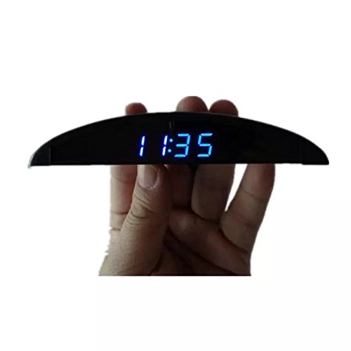Goliton Ultra-thin Car Onboard Electronic Clock Voltmeter Voltage Meter Thermometer Temperature Meter