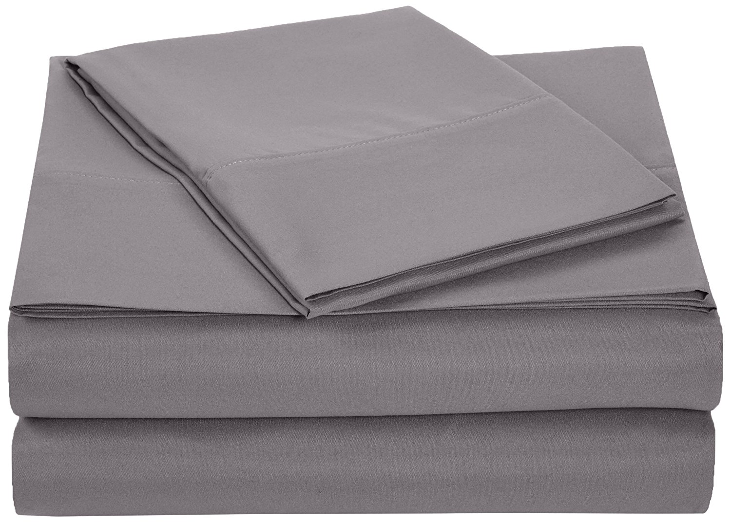 AmazonBasics Microfiber Sheet Set - Twin Extra-Long, Dark Grey