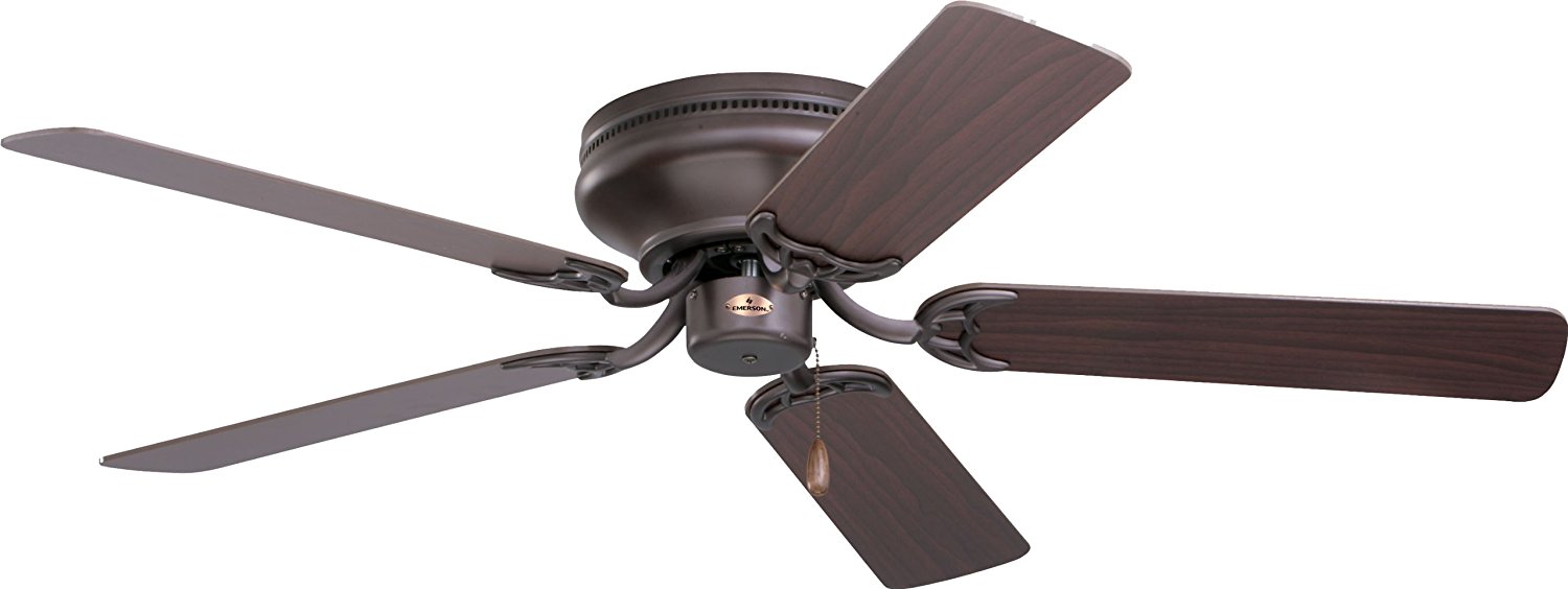 Emerson Ceiling Fans CF805SORB Snugger 52-Inch Low Profile Hugger Ceiling Fan, Light Kit Adaptable, Oil Rubbed Bronze Finish