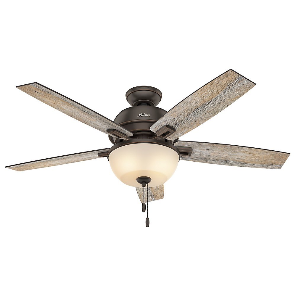 Hunter 53333 52" Donegan Onyx Bengal Ceiling Fan with Light