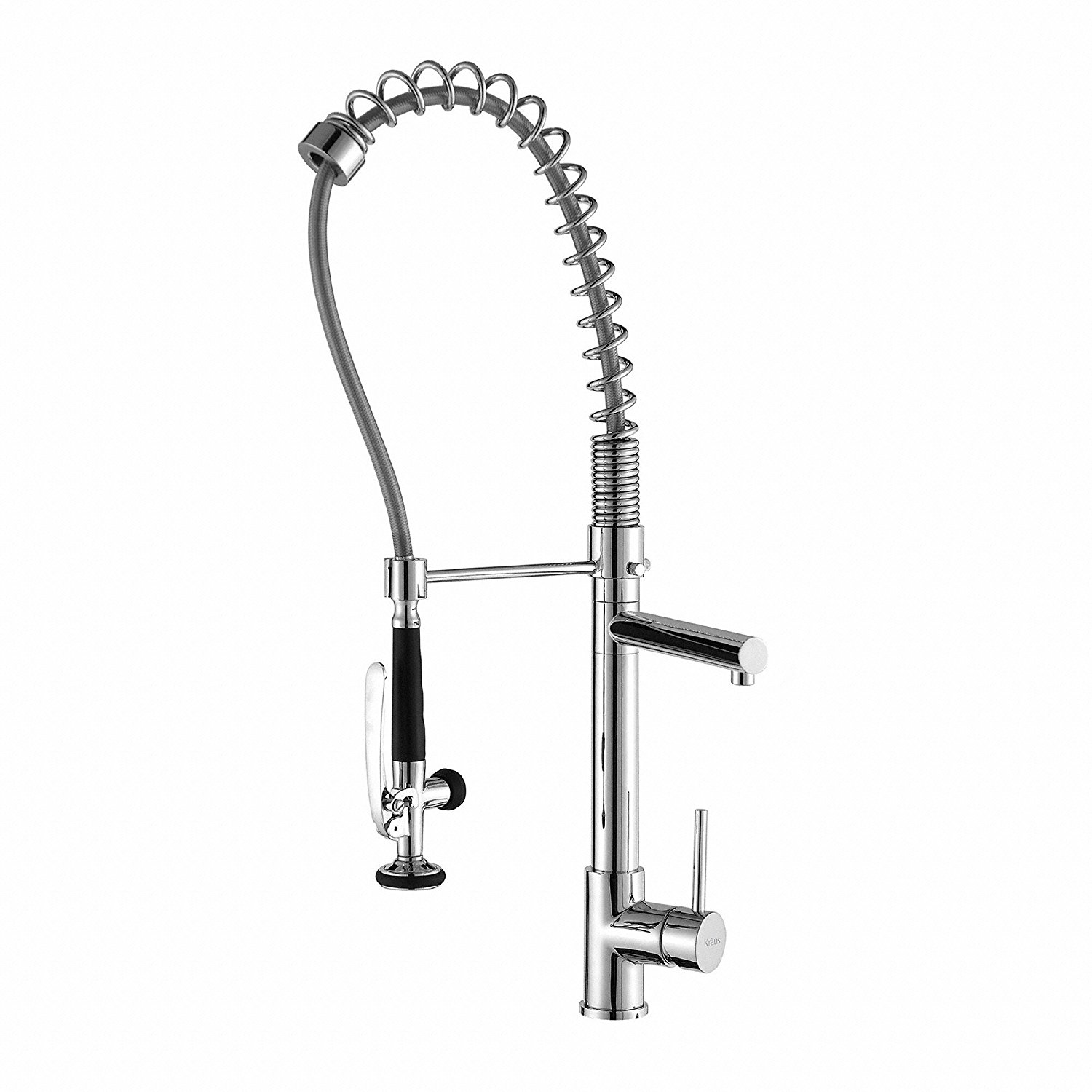 Kraus KPF-1602 Single Handle Pull Down Kitchen Faucet Commercial Style Pre-rinse in Chrome
