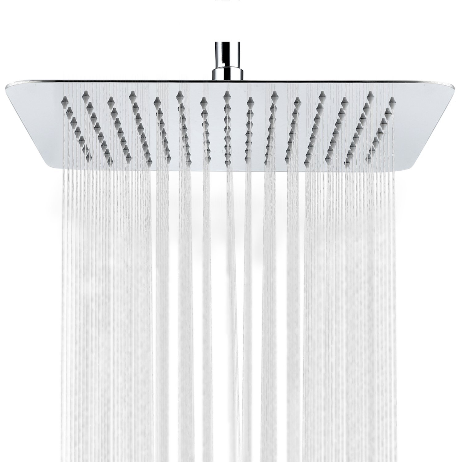 SR SUN RISE SRSH-F5043 Bathroom Luxury Rain Mixer Shower Combo Set Wall Mounted Rainfall Shower Head System Polished Chrome Finish(only for a new remodel)