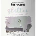 Rust-Oleum 323860 Glitter Interior Wall Paint, Quart, Iridescent Clear