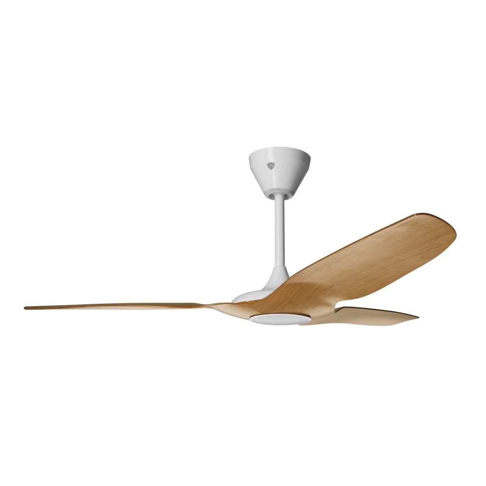 Haiku Home HK52CW L Series Indoor Wi-Fi Enabled Ceiling Fan with LED Light, Works with Alexa, Caramel/White