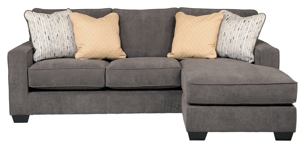 Ashley Hodan 7970018 93-Inch Sofa Chaise with Pillows Included Loose Seat Cushions and Track Arms in Marble