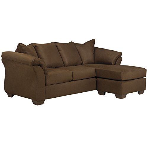 Signature Design by Ashley Darcy Sofa Chaise in Cafe Microfiber