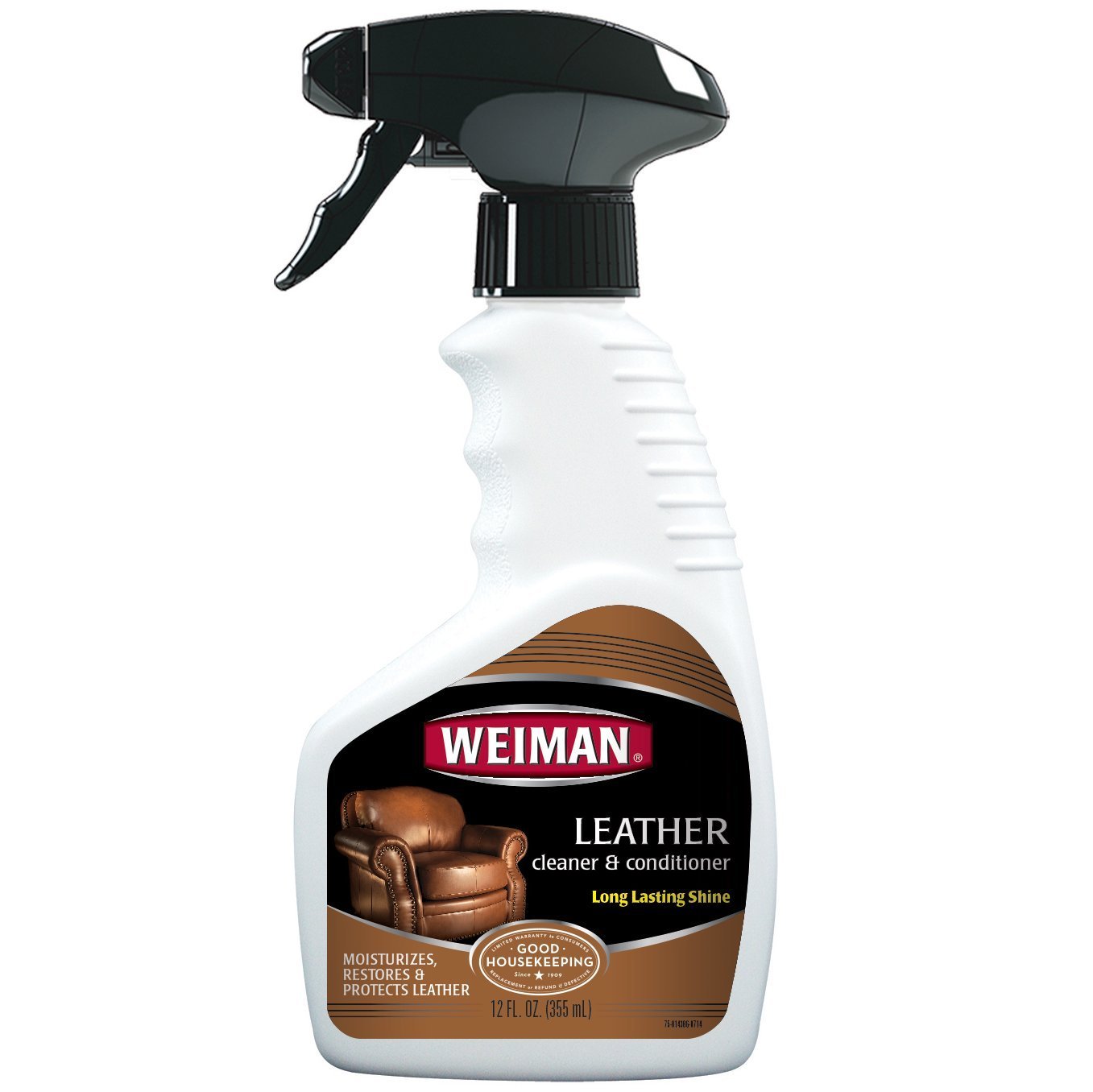 Weiman Leather Cleaner & Conditioner - Gentle Formula Cleans, Conditions and Restores Leather and Vinyl Surfaces 