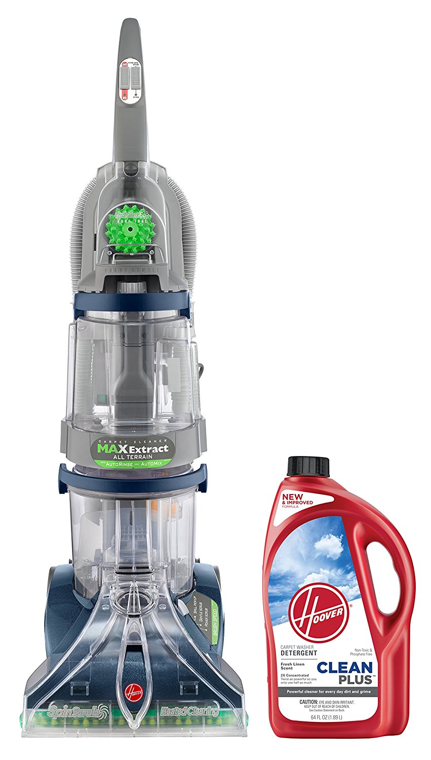 Hoover Carpet Cleaner Max Extract Dual V All Terrain Hardwood Floor and Carpet Cleaner Machine F7452900PC