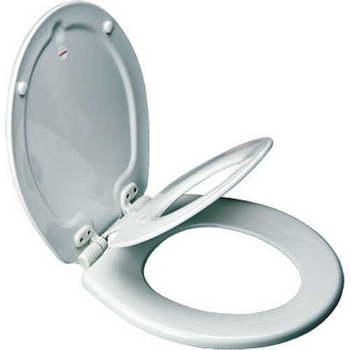 Mayfair 83SLOWA 000/883SLOWA 000 NextStep Adult Toilet Seat with Built-in Child Potty Training Seat, Round, White