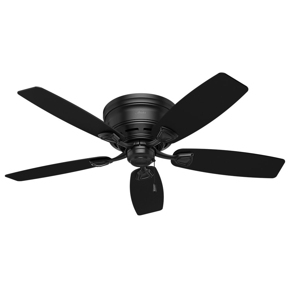 Hunter 53118 48" Sea Black Ceiling Fan, Wind Matte