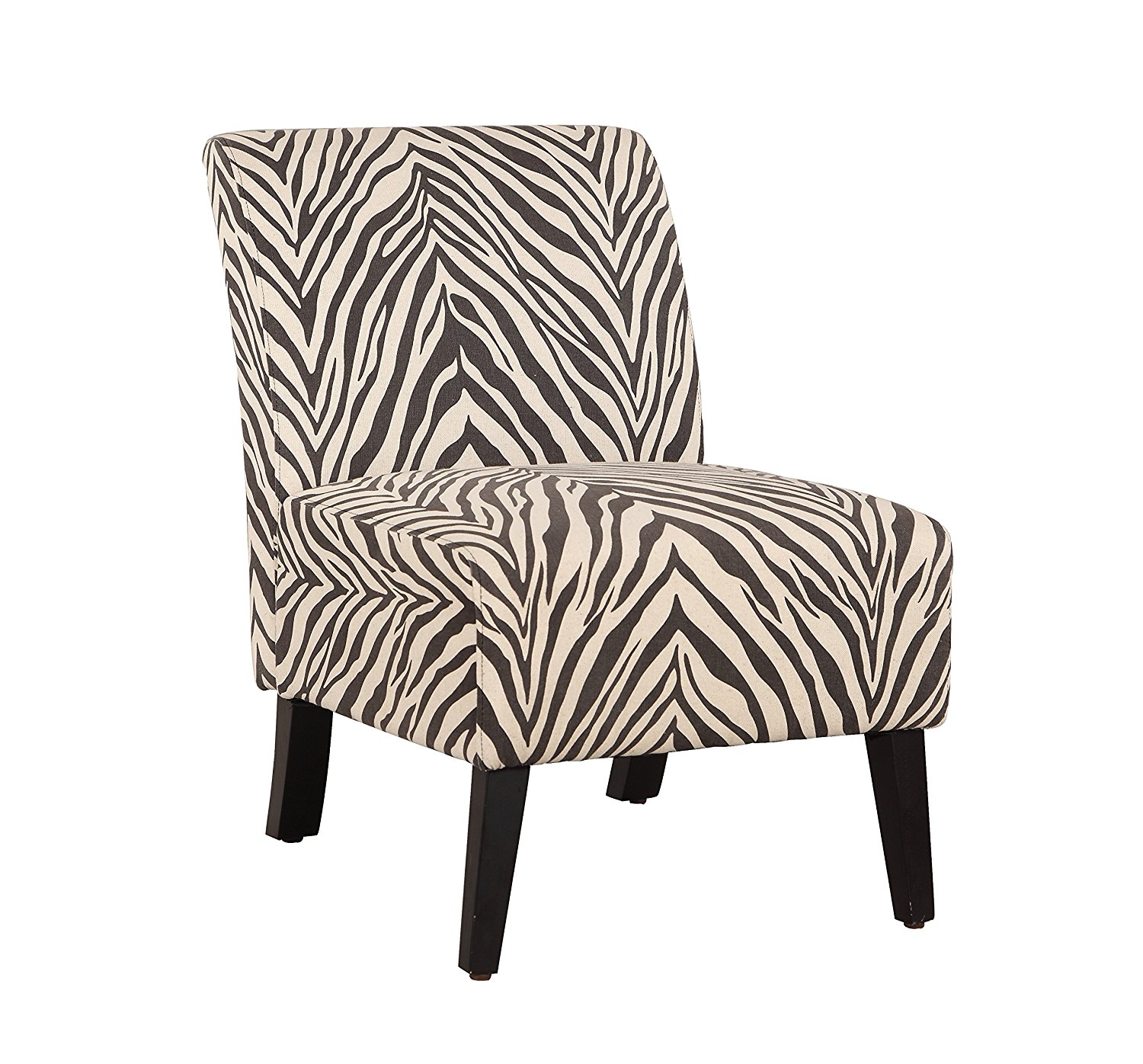 Linon 98320ZEB01U Linen Lily Chair, Zebra