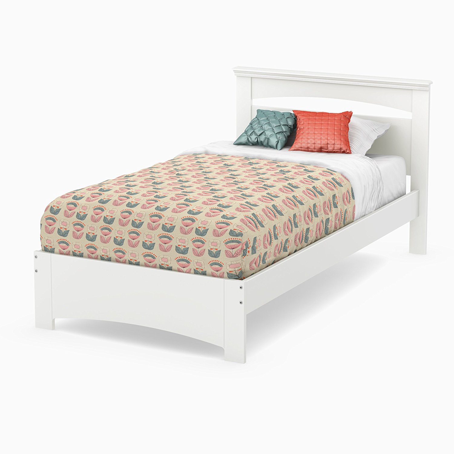 South Shore Libra Twin Bed Set, 39-Inch, Pure White