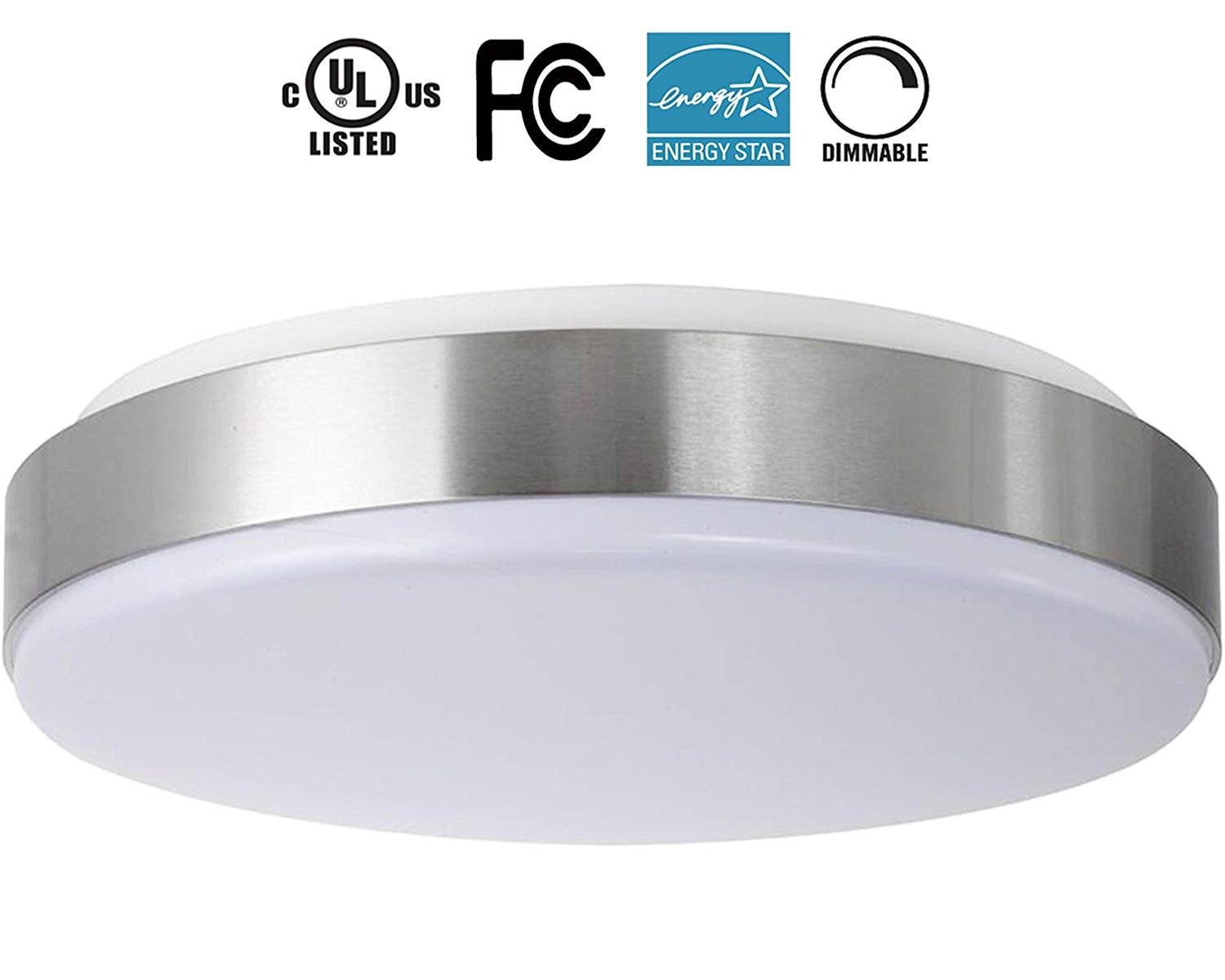 22W 15-Inch Natural light White Dimmable LED Ceiling Lights, 200W Incandescent (50-100W Fluorescent) Bulb Equivalent, 4000K, Ceiling Light Fixture, Ceiling Lighting, Flush Mount Light 4000K.