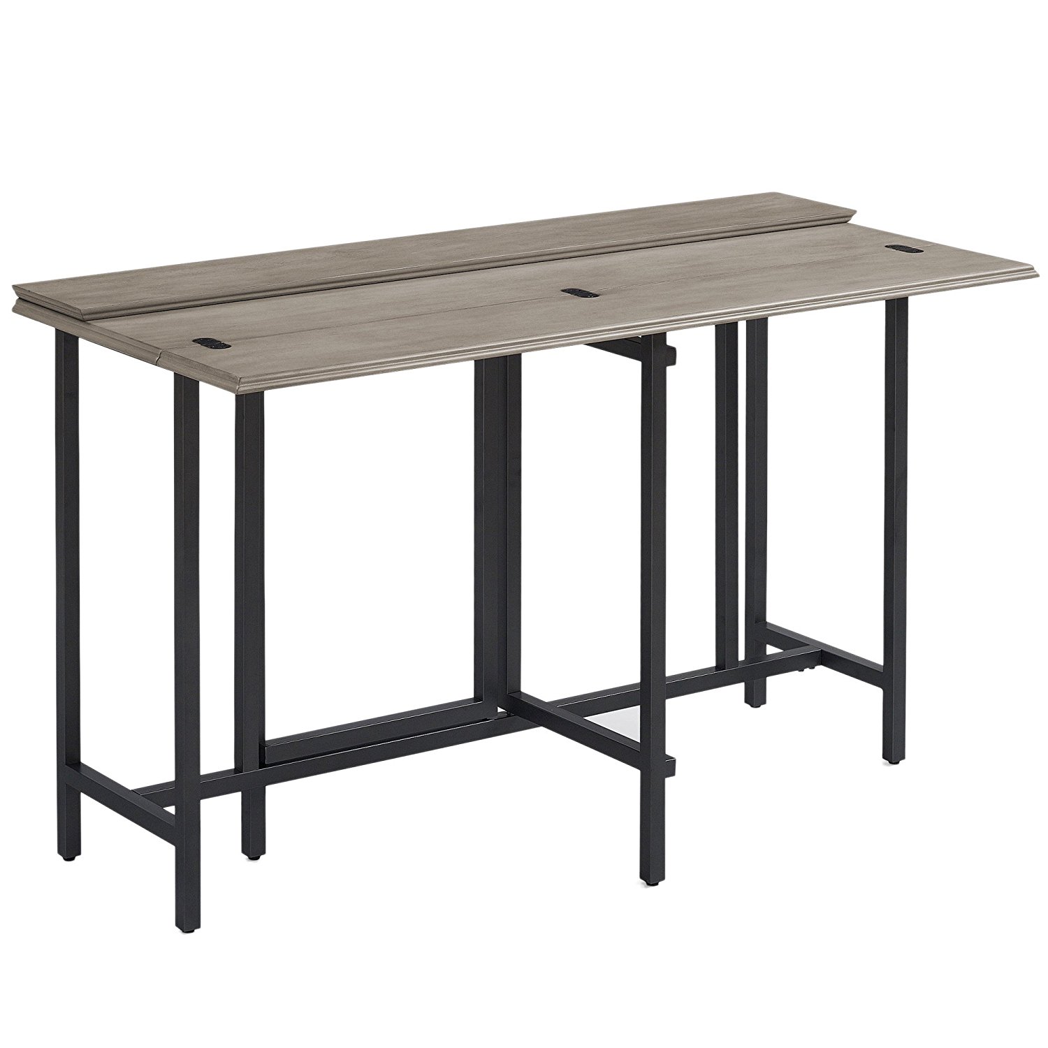 Convertible Dining Table Wood Contemporary Expandable Home Console Kitchen Table