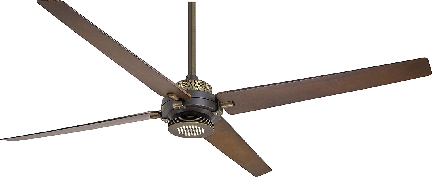 Minka-Aire F726-ORB/AB, Spectre Oil-Rubbed Bronze 60" Ceiling Fan w/ Light & Remote Control
