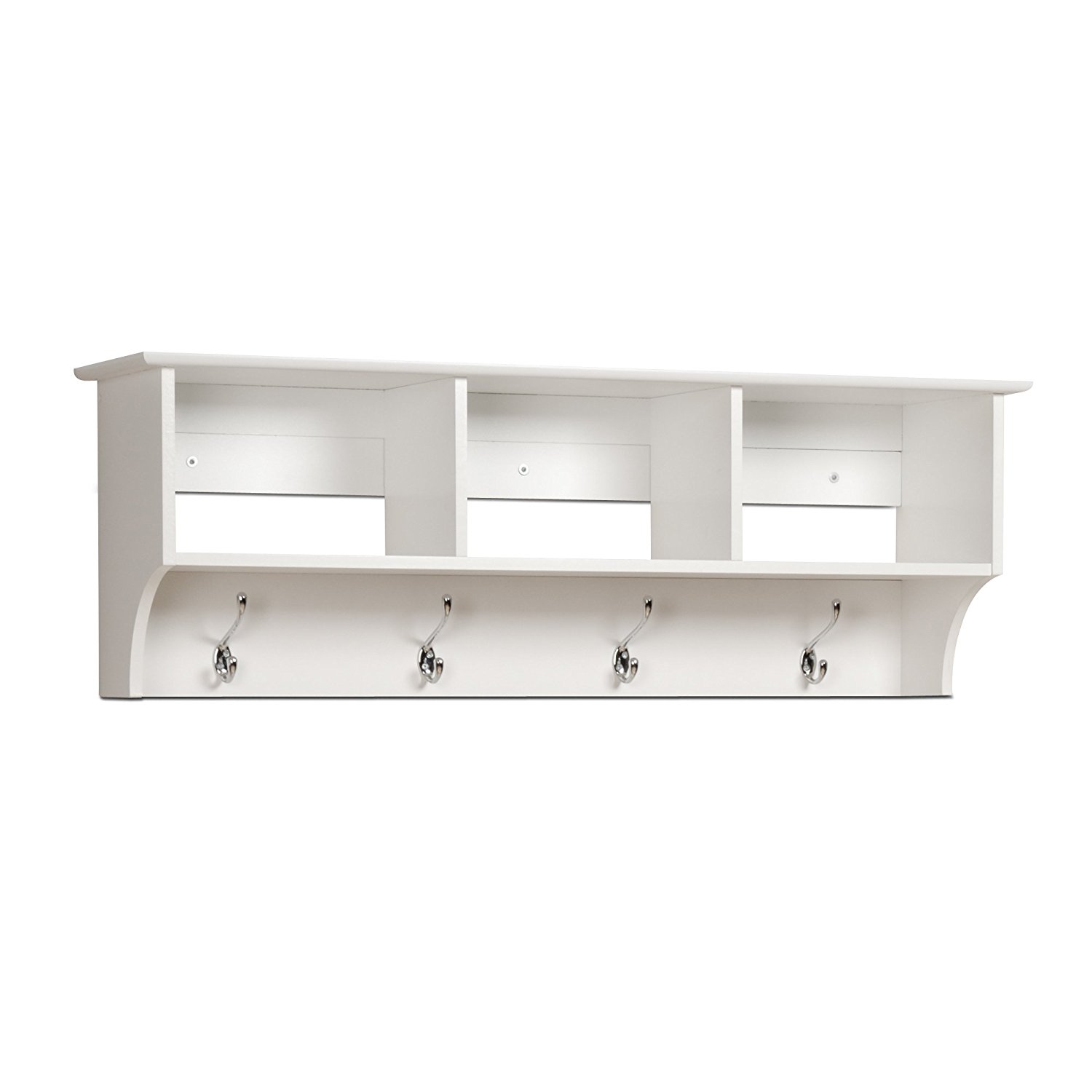 Prepac Entryway Cubbie Shelf, White